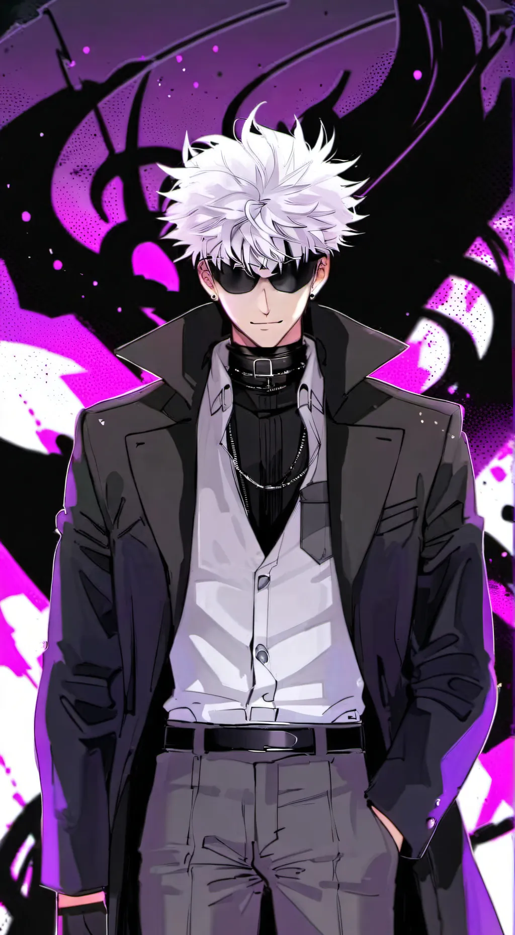ai character: Saturo Gojo  background