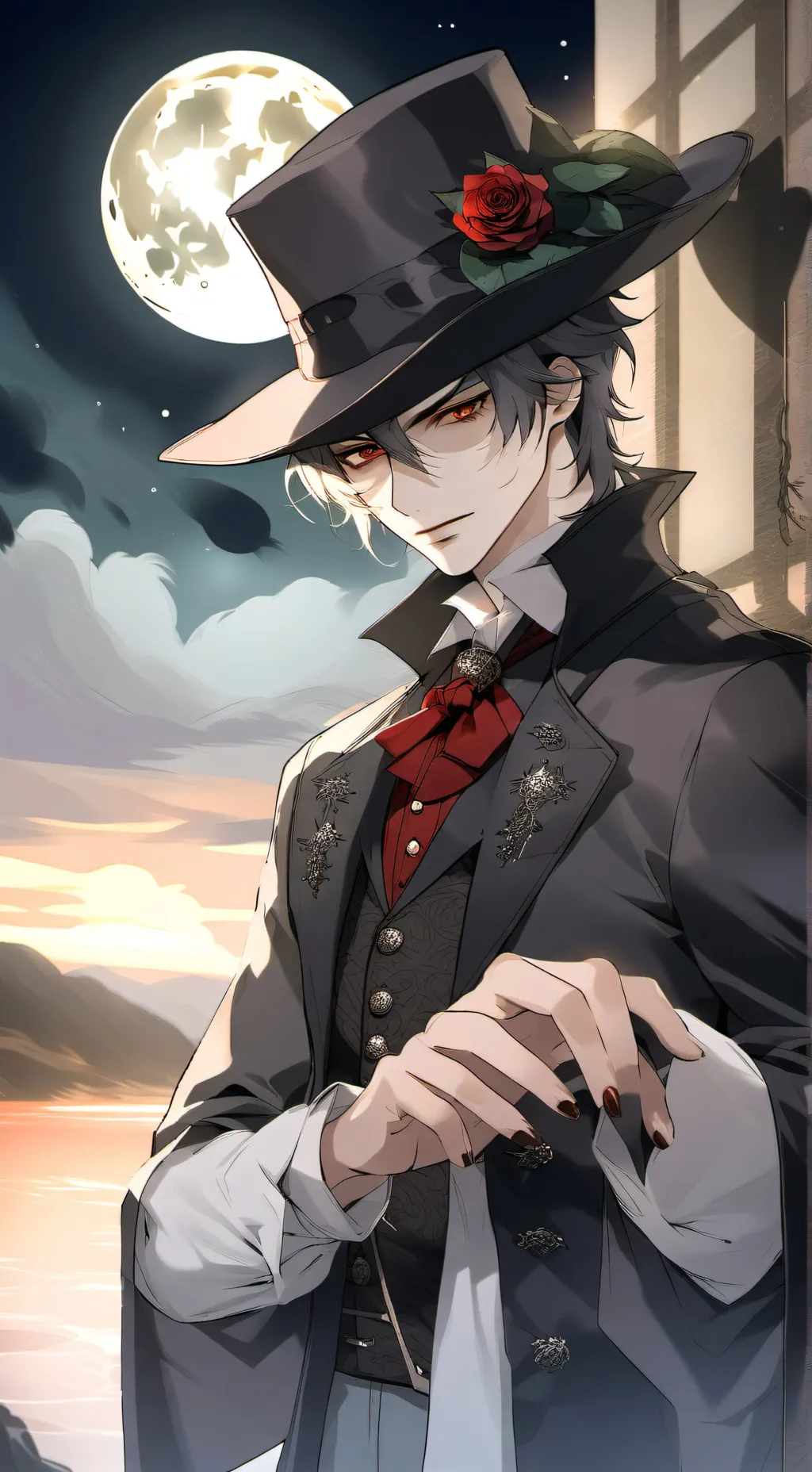 ai character: Midnight. background