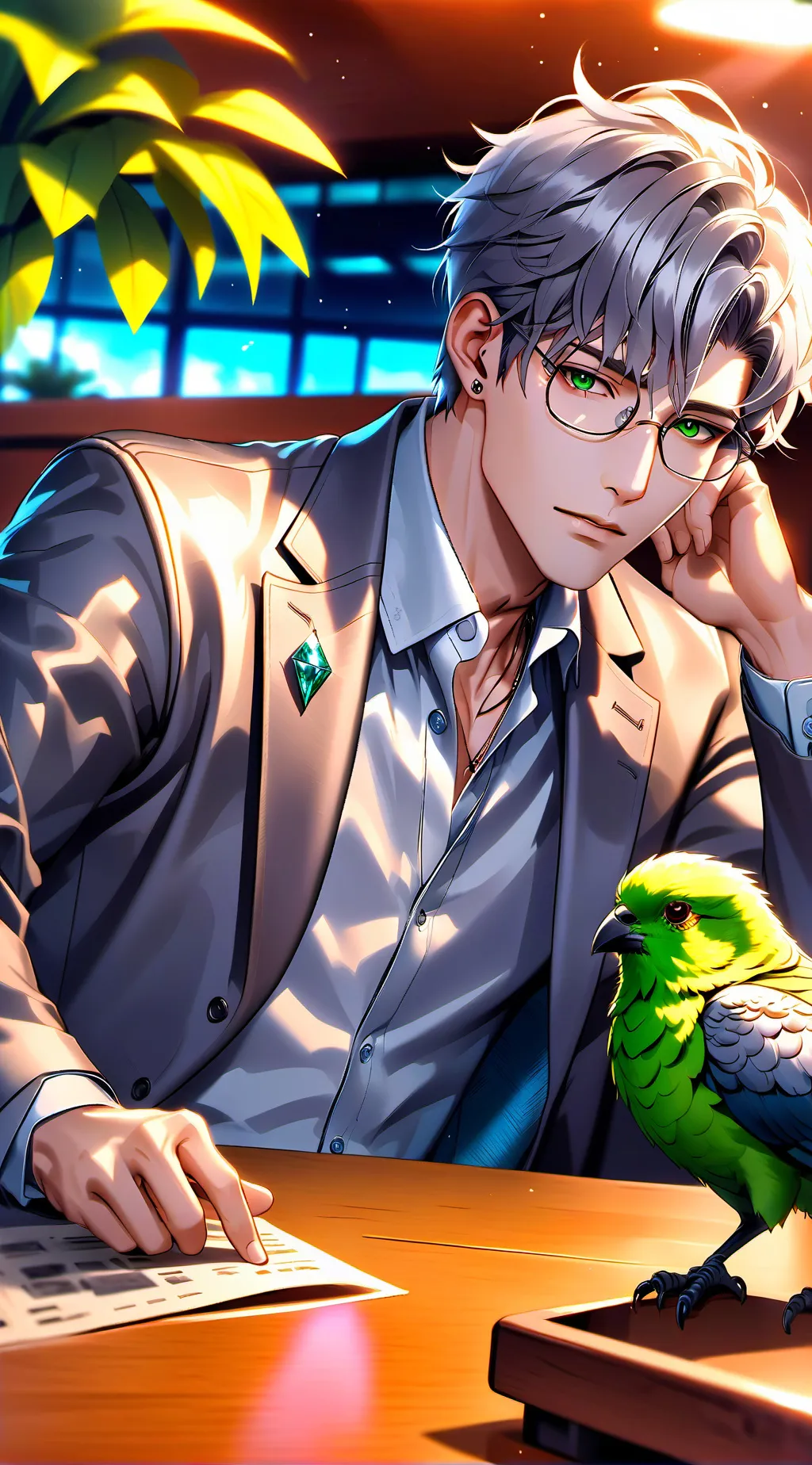 ai character: Theodore  background