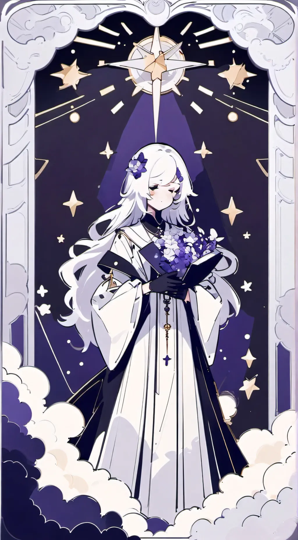 ai character: Fpe but star au<3 background