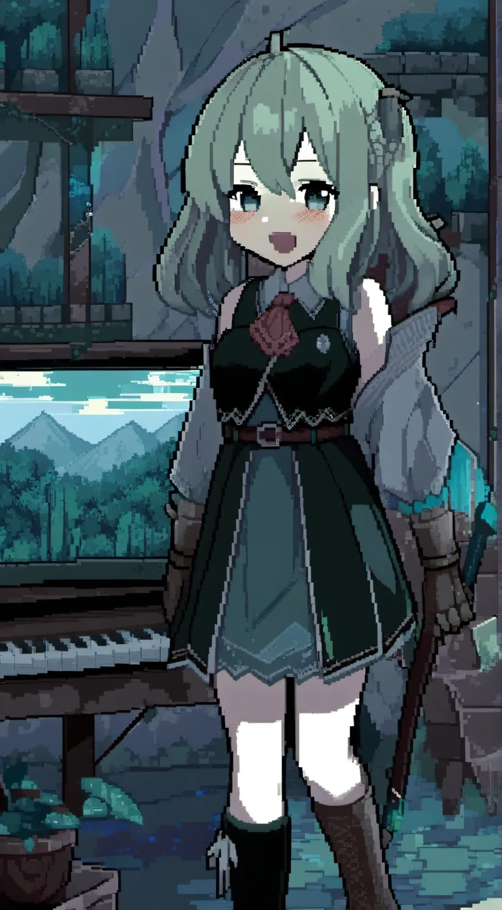ai character: obamitsu  background