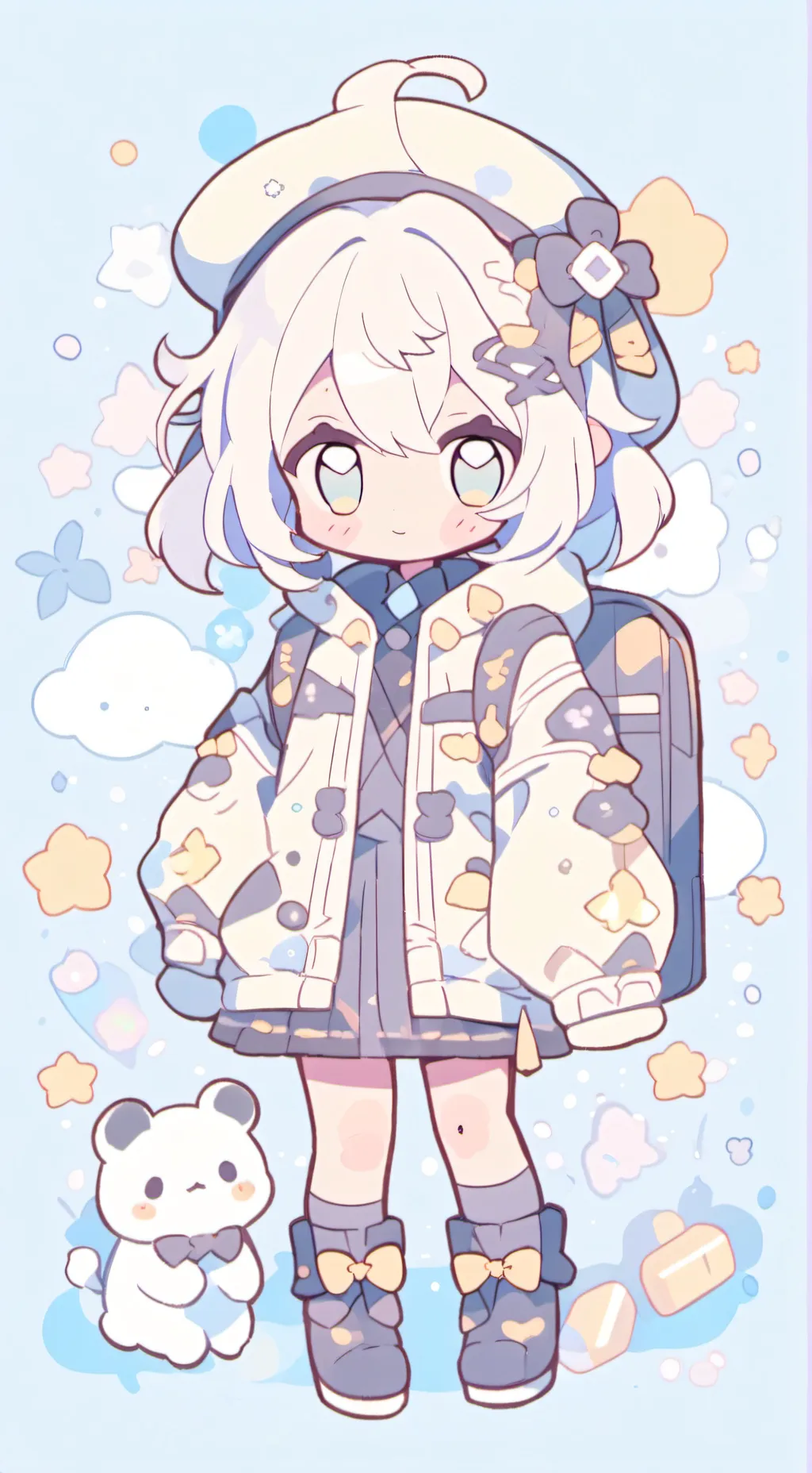 ai character: Bebe abandonada background