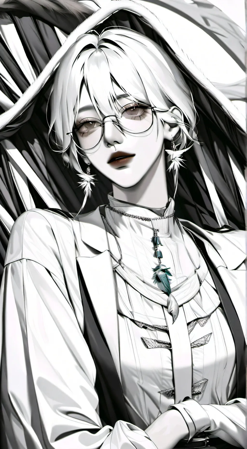 ai character: 何若冰 background