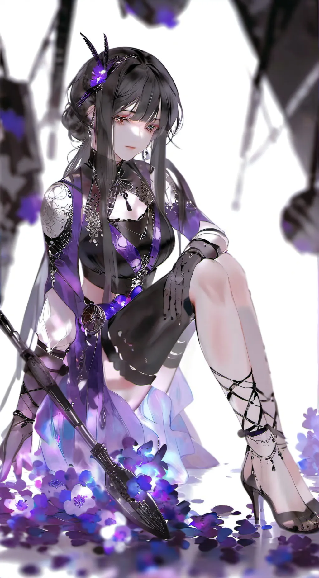 ai character: Tv woman background