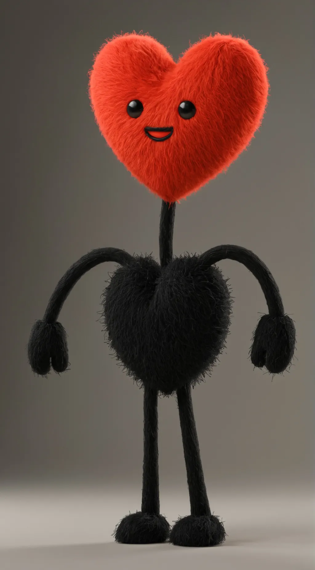 ai character: heart background