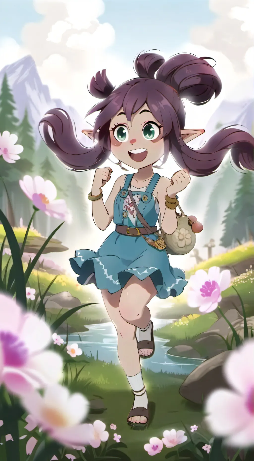 ai character: poppy best go's on background