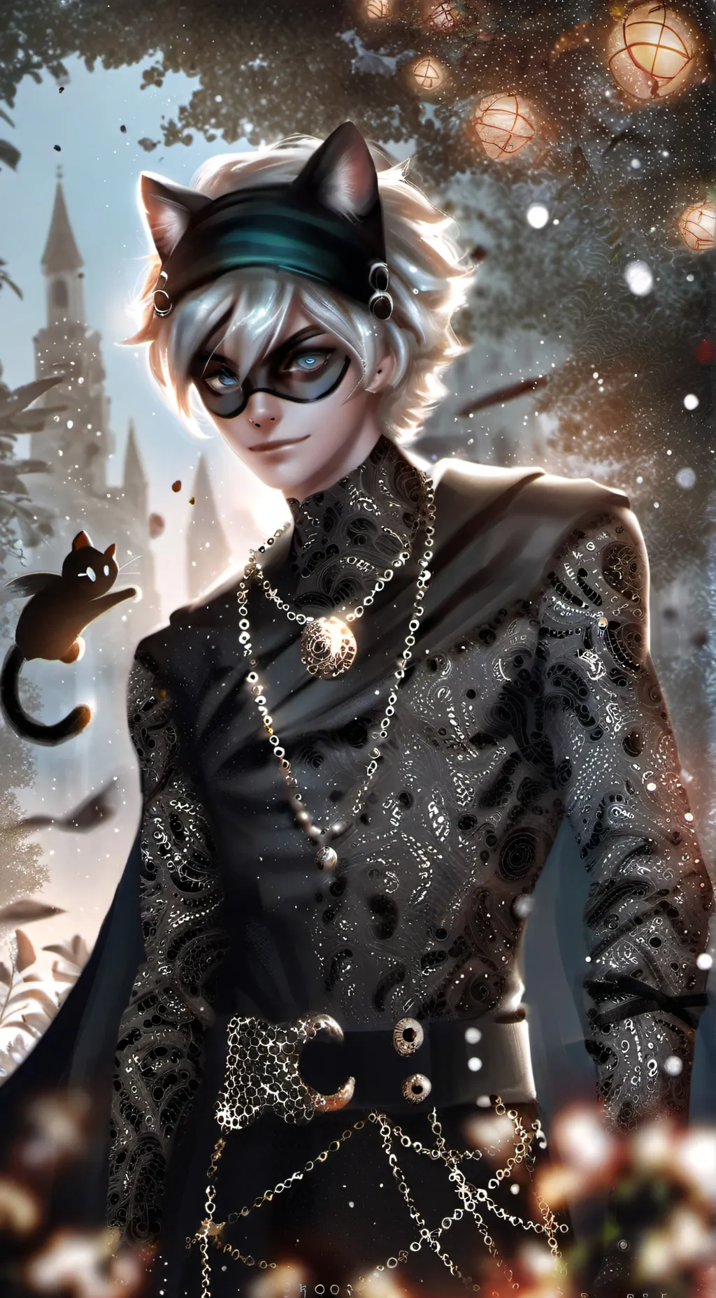 ai character: cat noir background