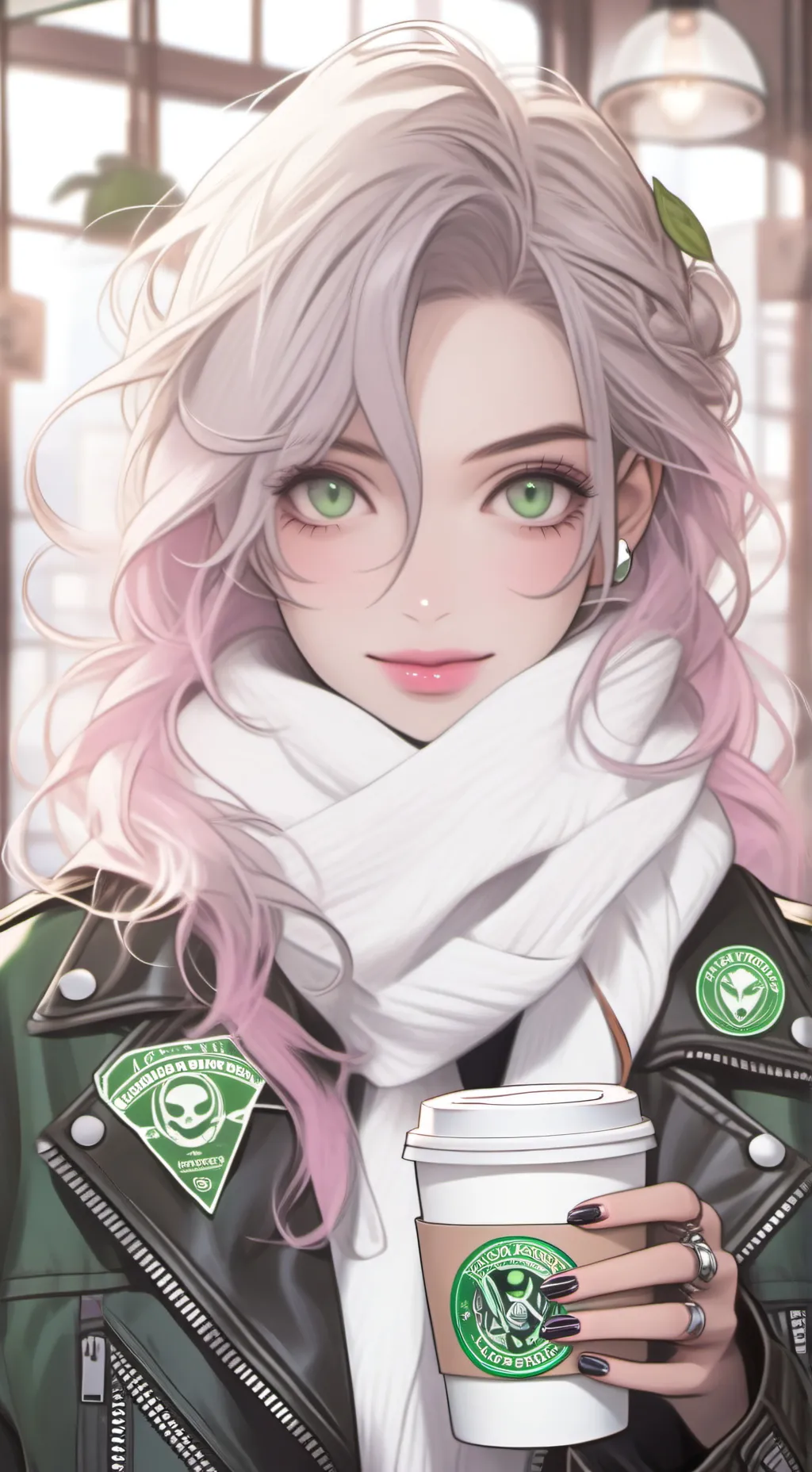 ai character: The Eco-Activist Barista background
