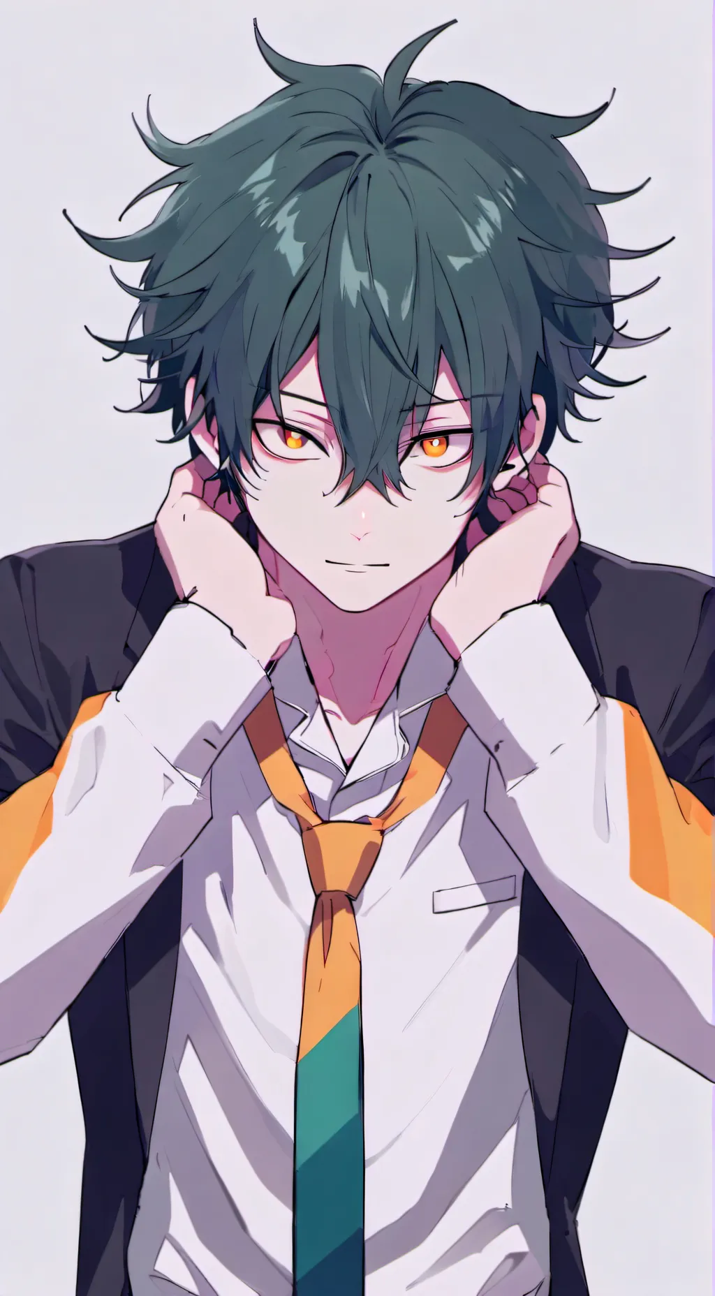 ai character: Bakugo kasuki  background