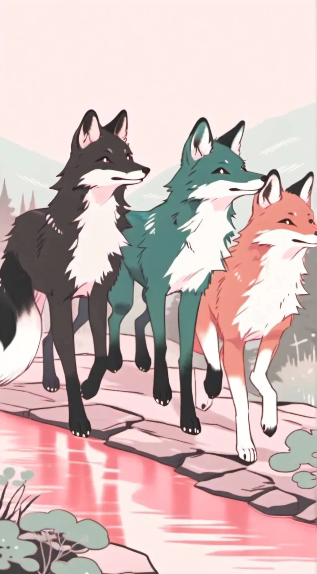 ai character: Elemental foxpart3 background