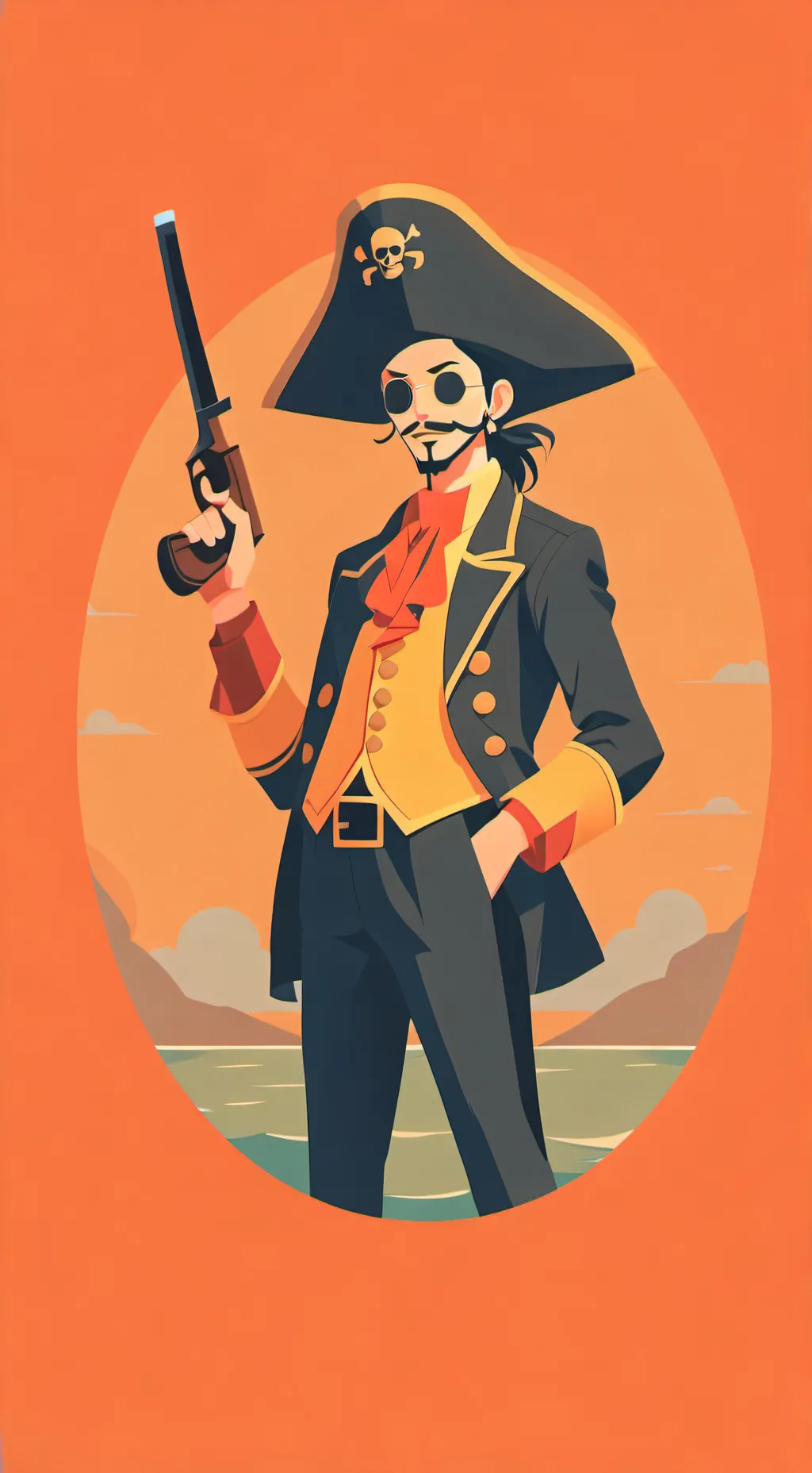 ai character: straw hat pirates background