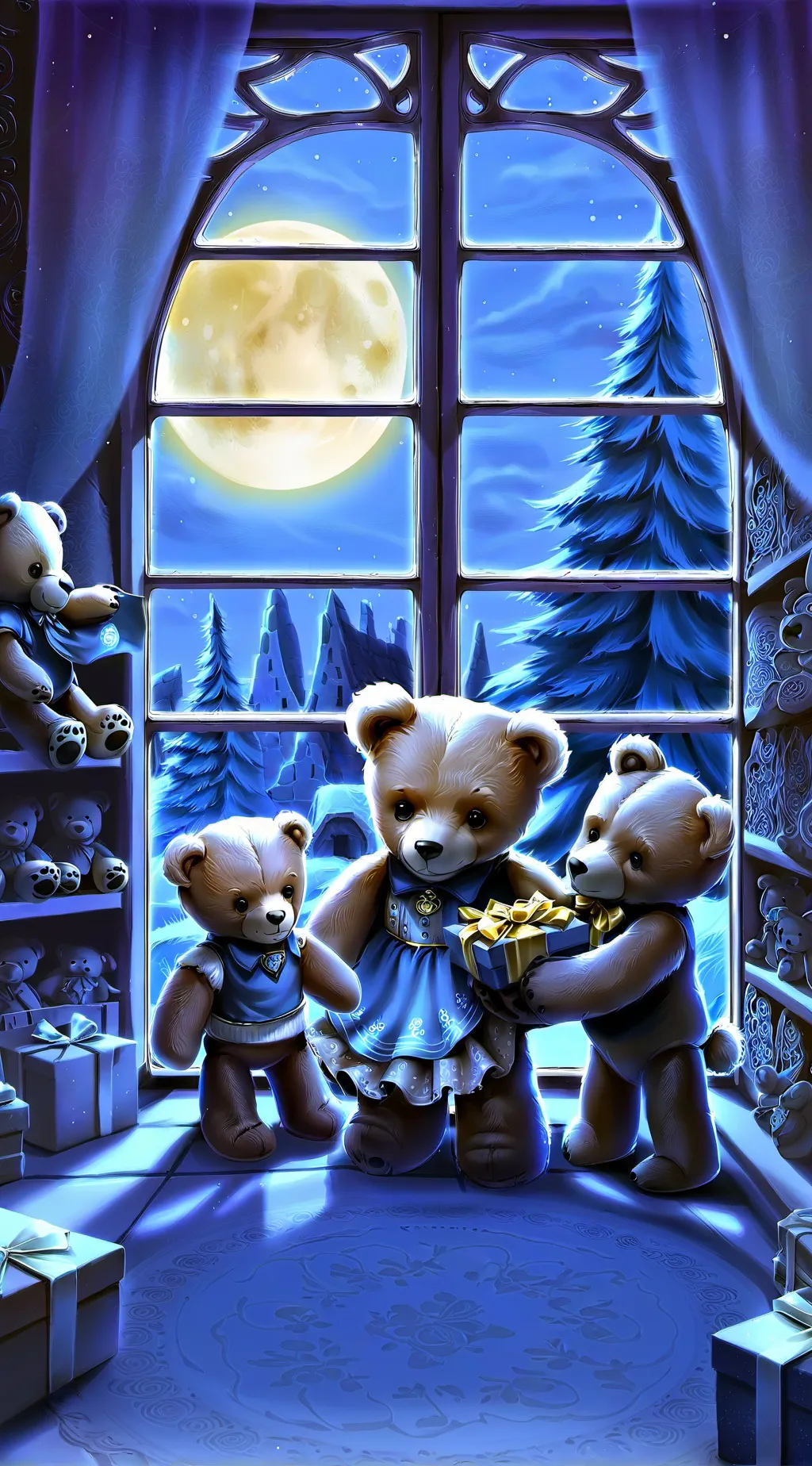 ai character: The Teddy Tycoon background