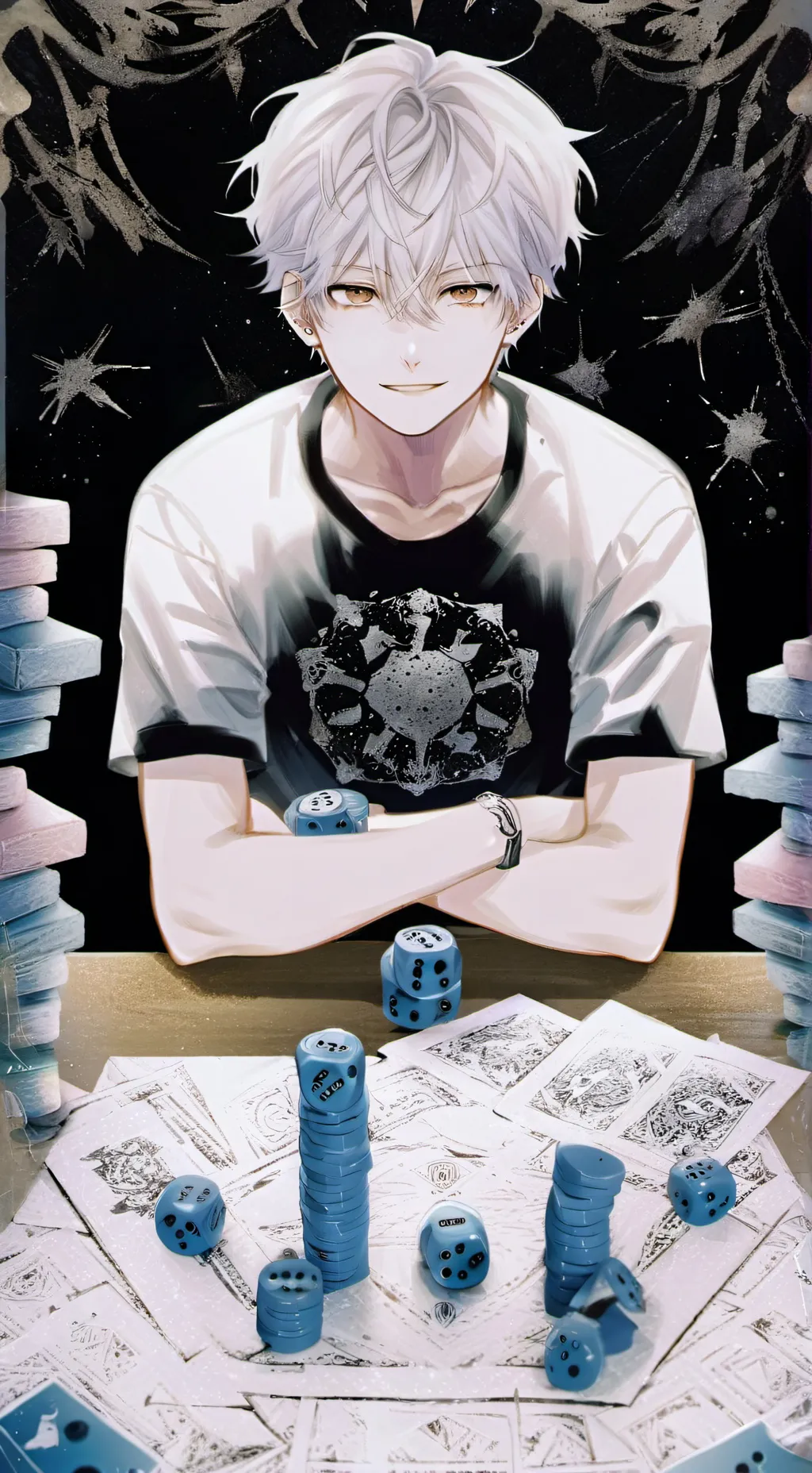 ai character: ~{♡Zack♡}~ background