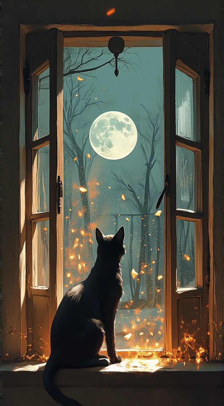 ai character: Magical Pet Cat background