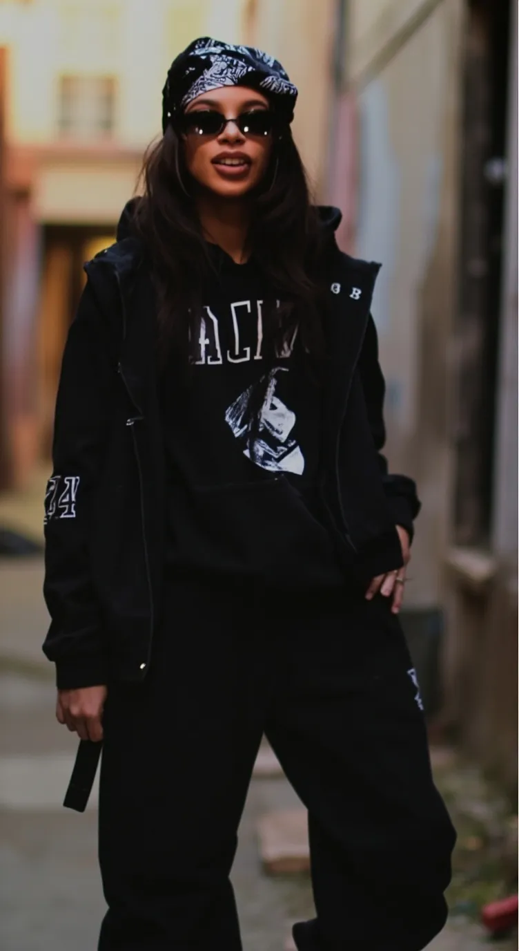 ai character: Aaliyah  background