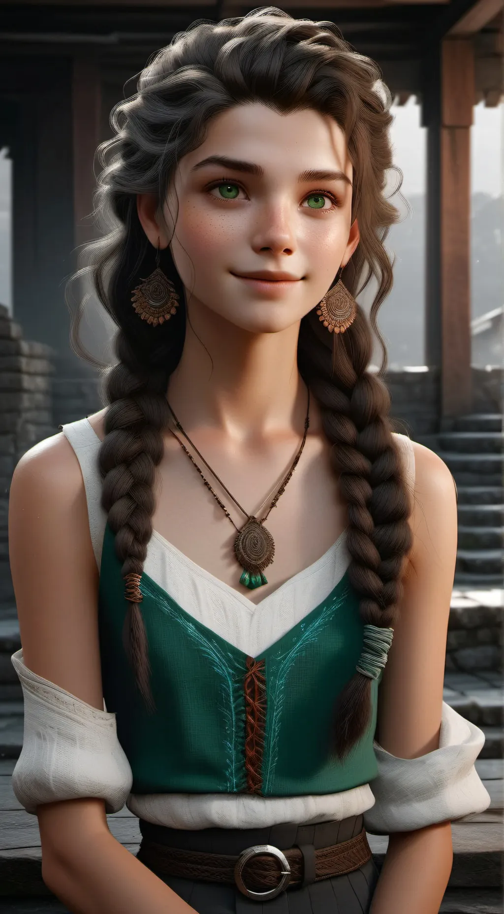 ai character: Nia background