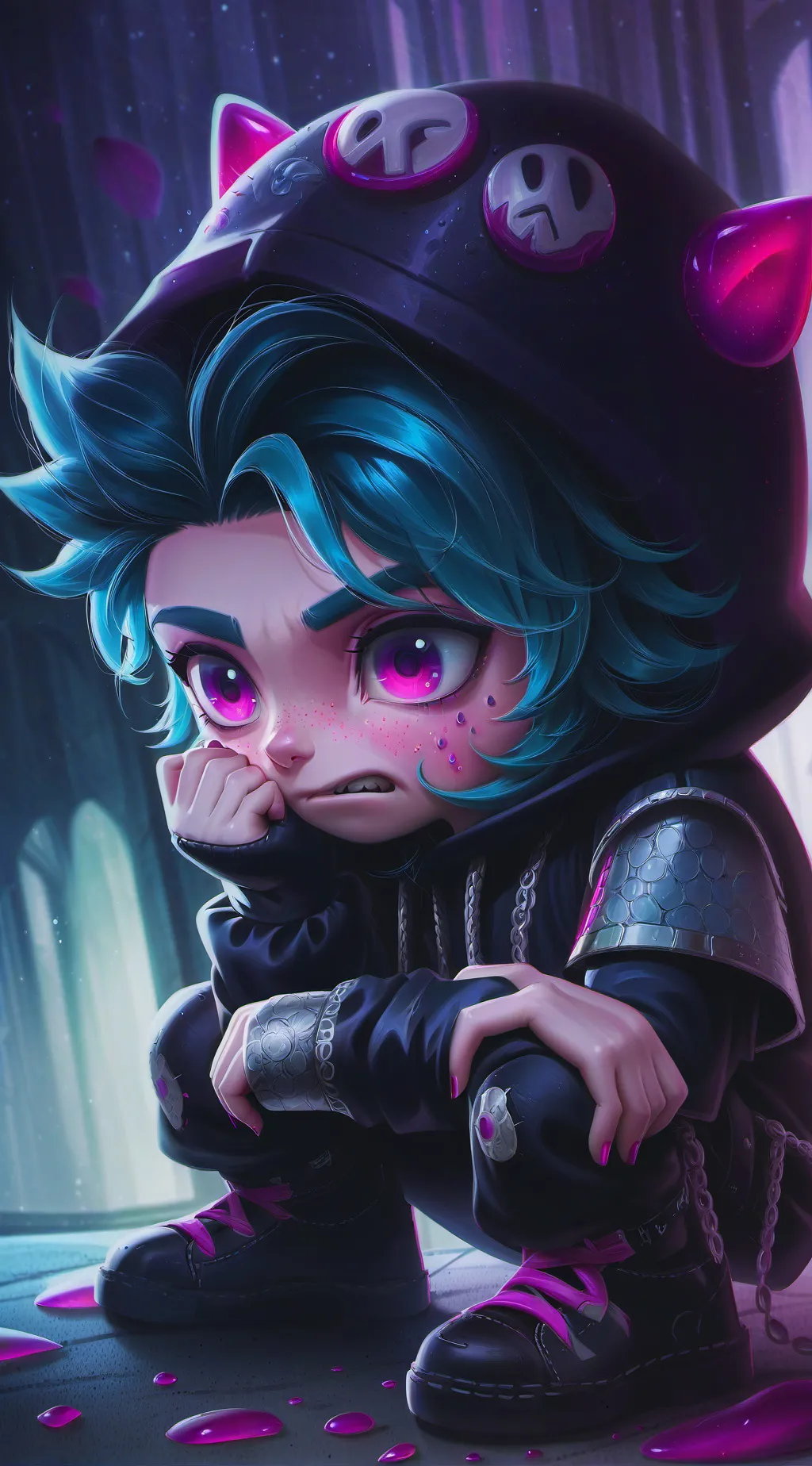 ai character: Problem Talker background