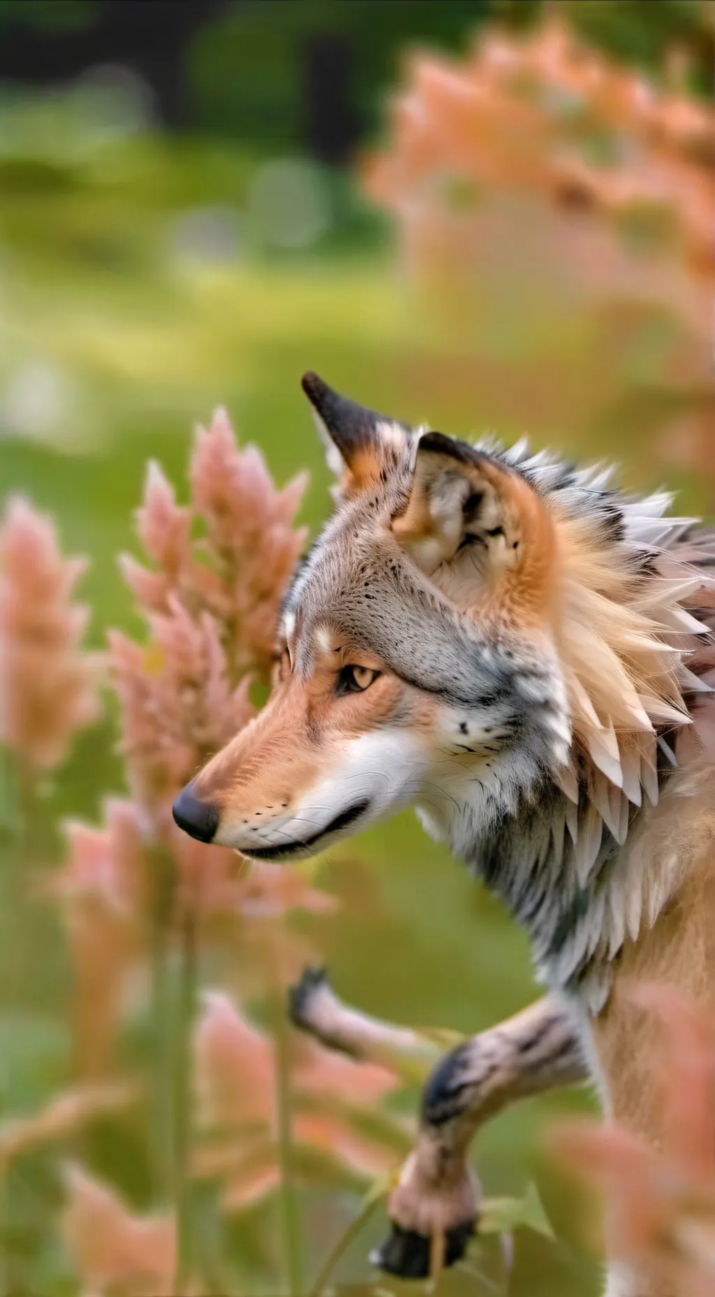 ai character: Ur a wolf  background
