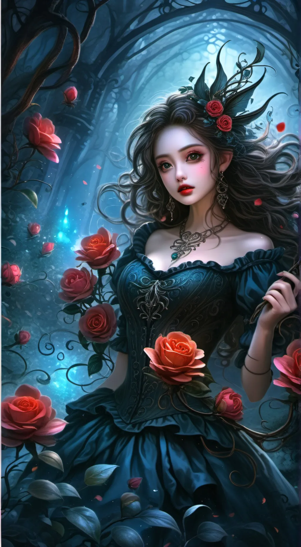 ai character: shadow background