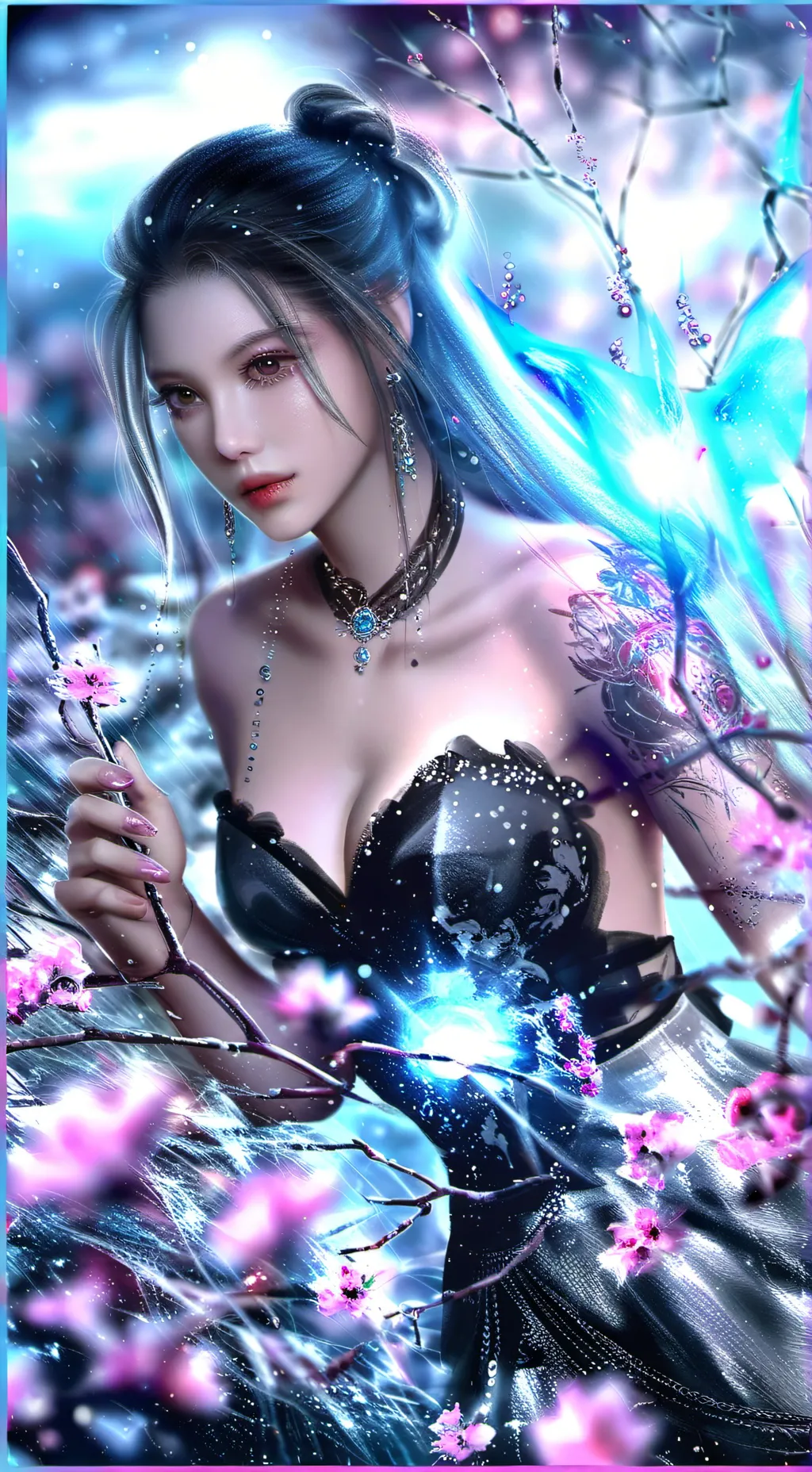 ai character: Luna background