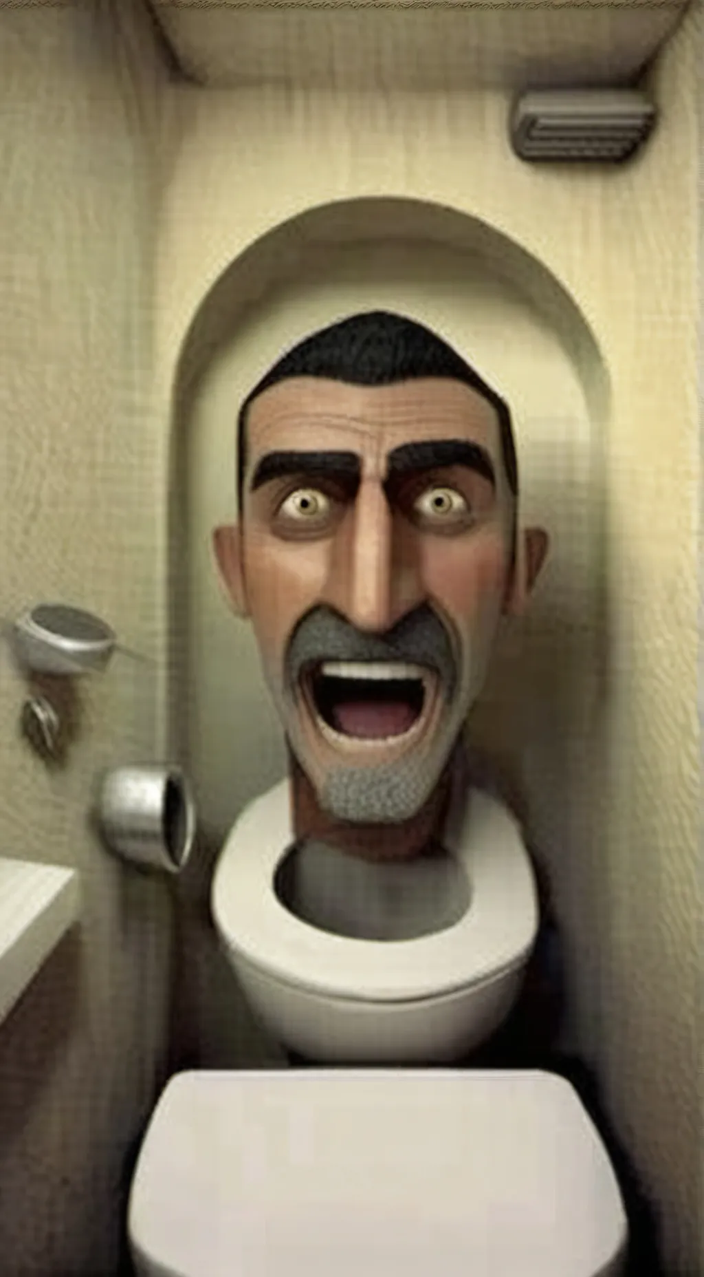 ai character: Skibiri toilet MV background