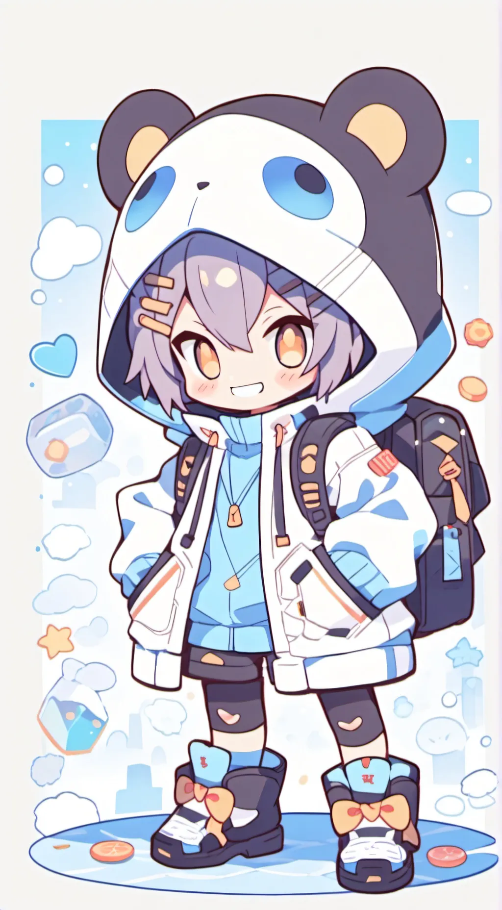 ai character: mha Piscine 💧 background