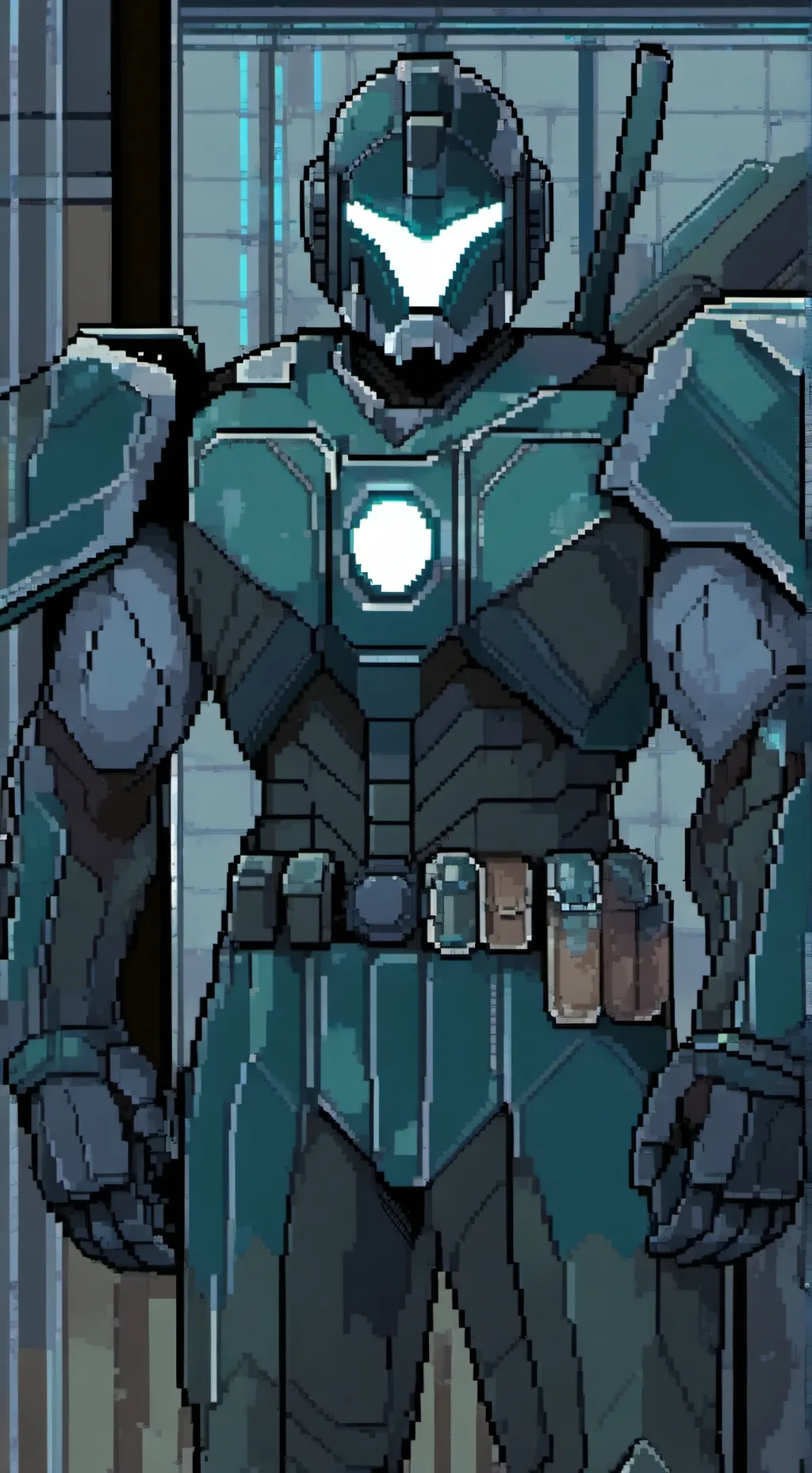 ai character: atom vs uzi  background