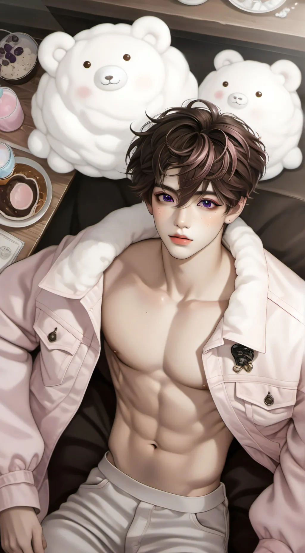 ai character: Zachery💖😘 background