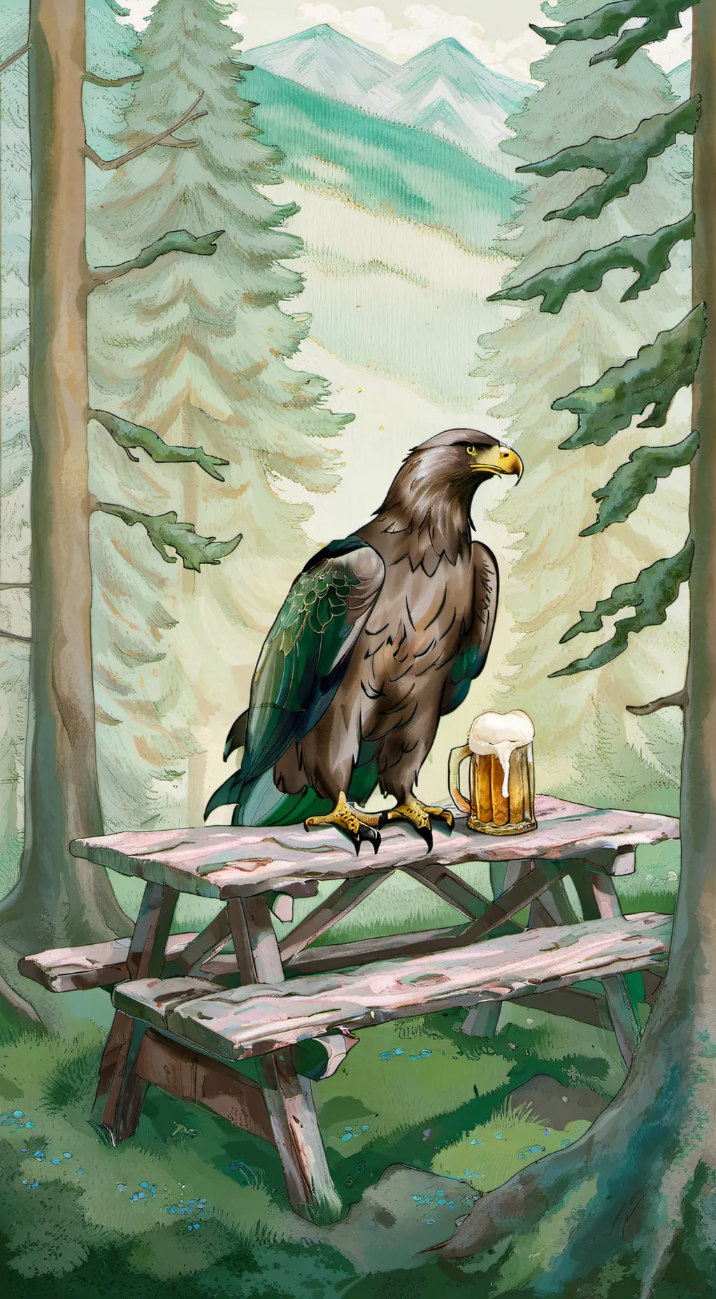 ai character: виживи background