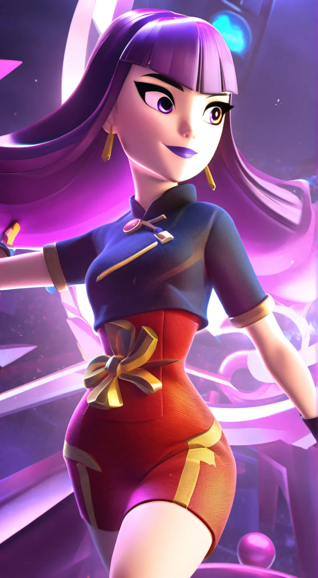 ai character: Descendants  background