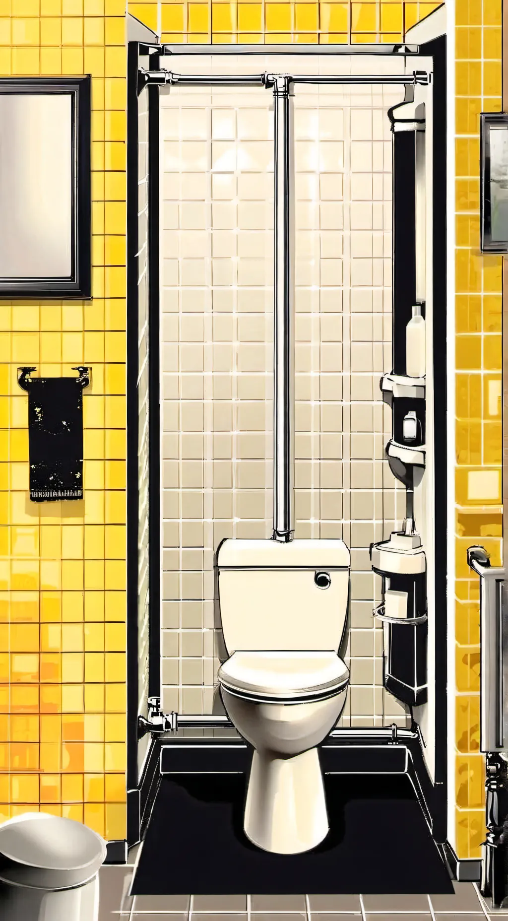 ai character: Stall background
