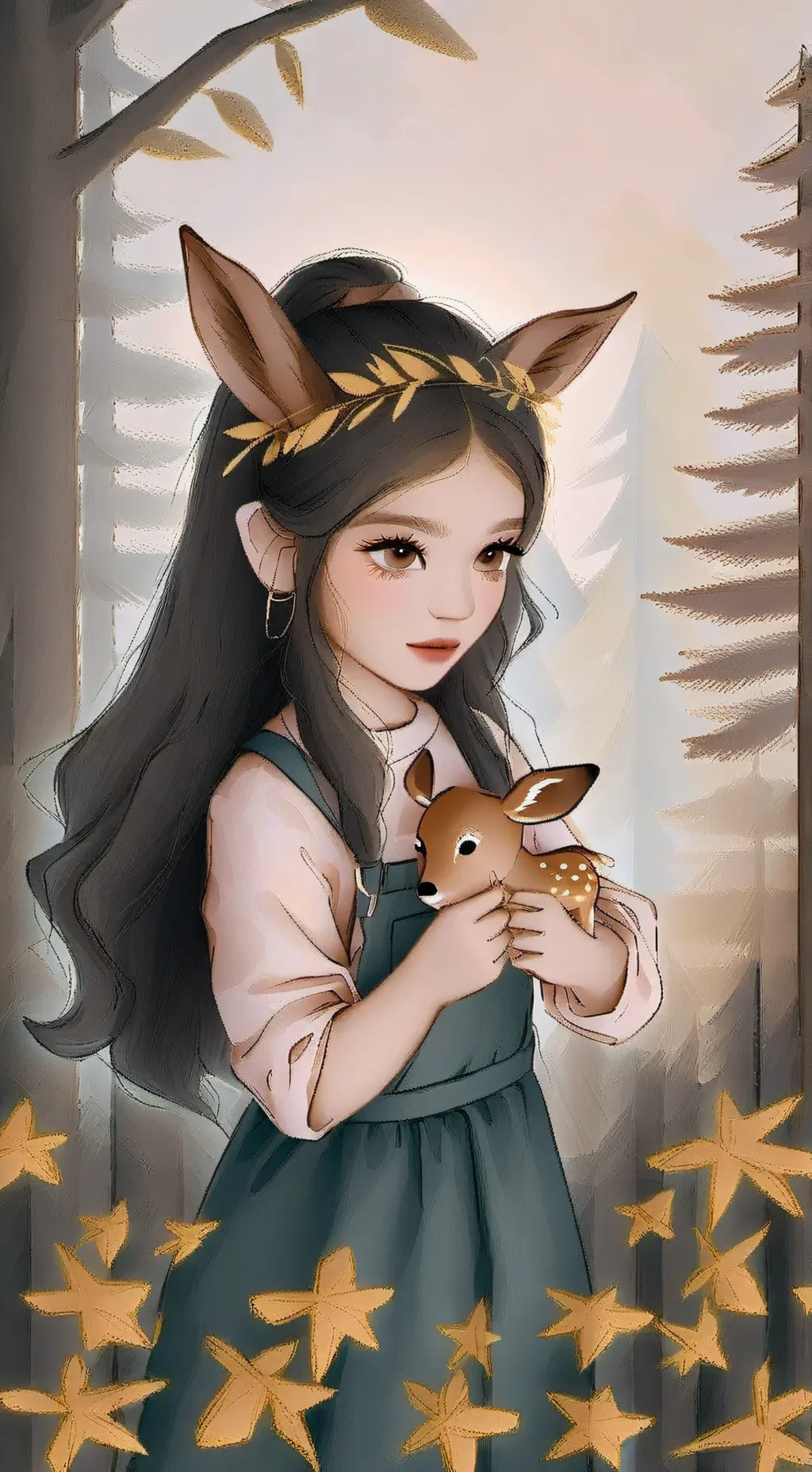 ai character: Fawn Spiritling background