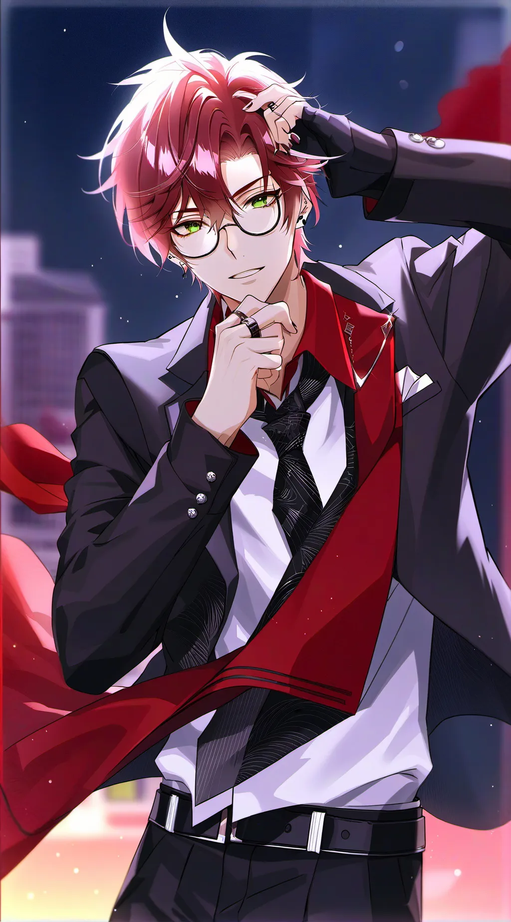 ai character: zach😍 background