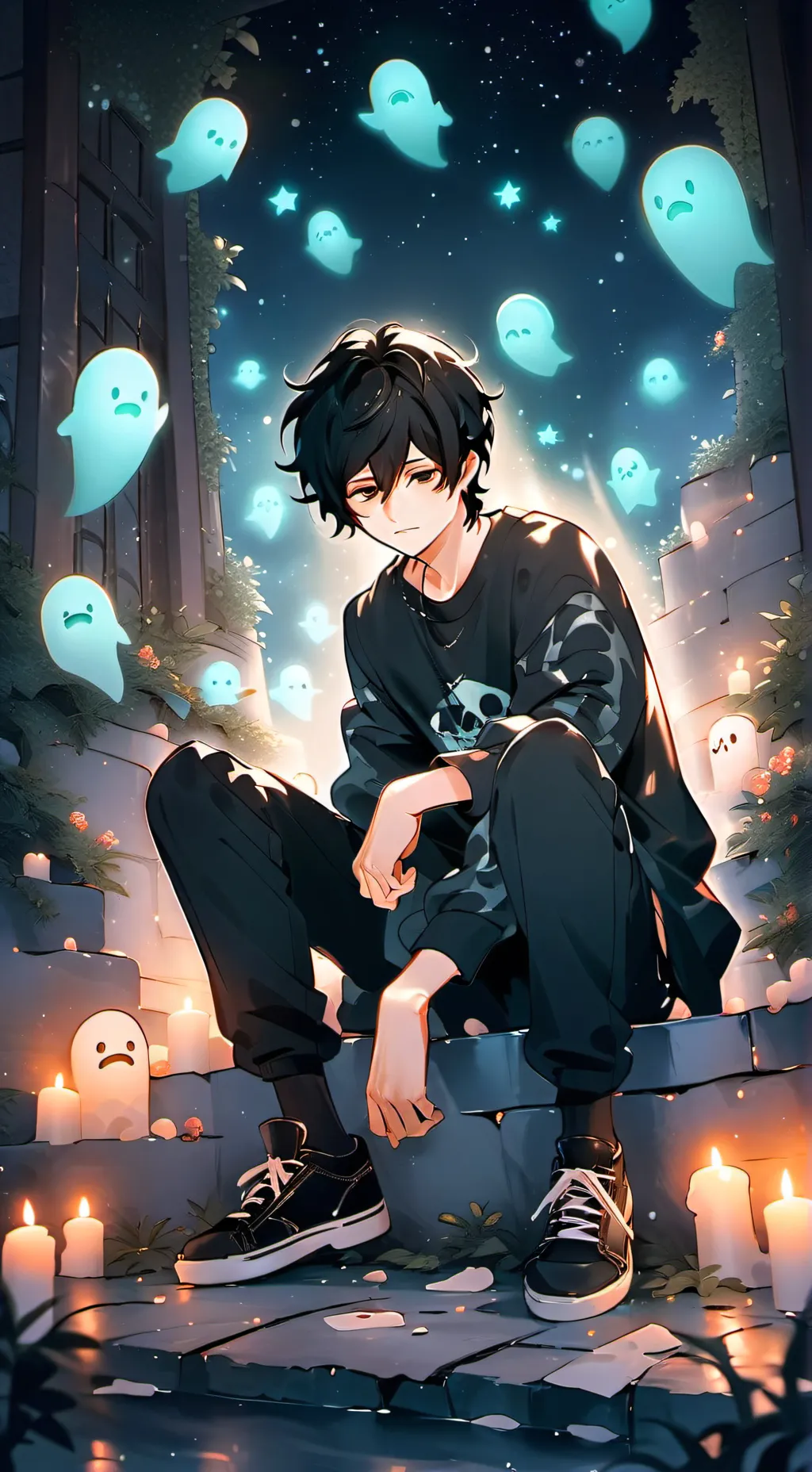 ai character: Nico Di Angelo background