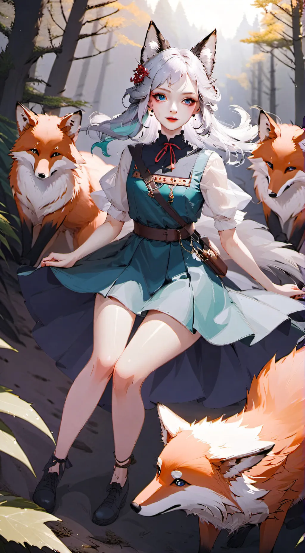ai character: mha creature background