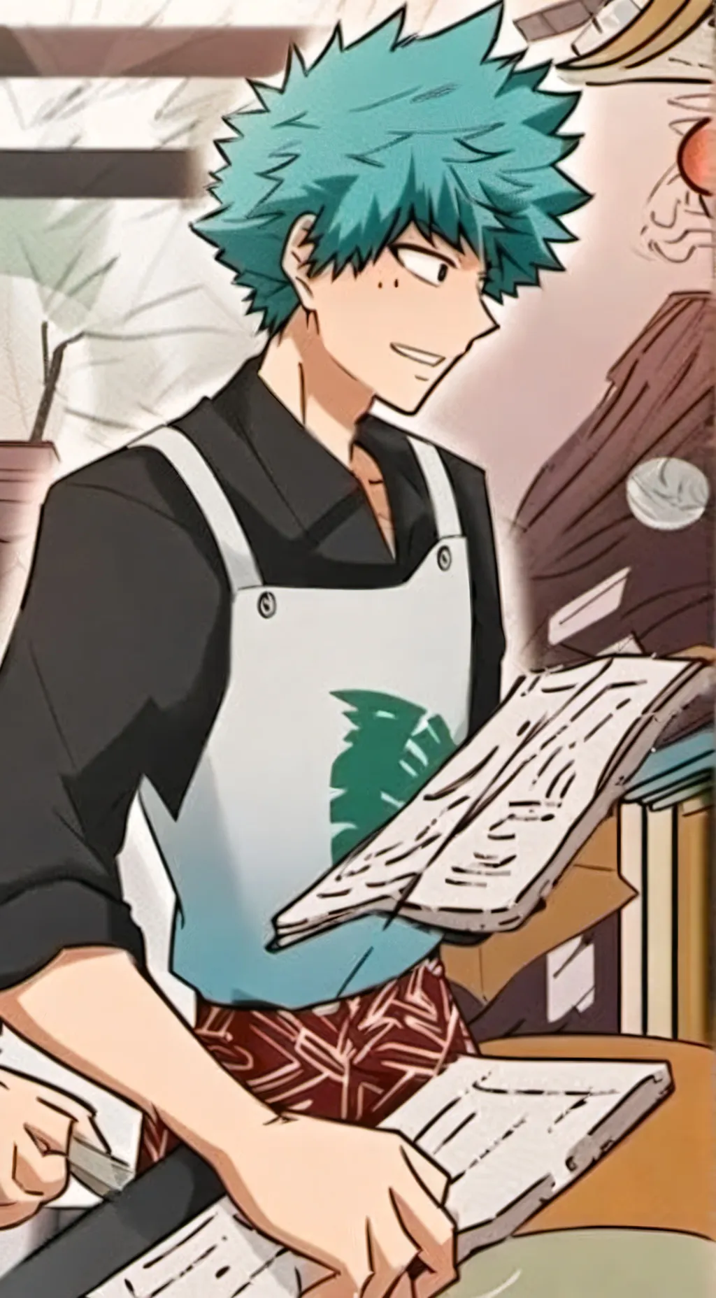 ai character: Bakudeku?  background