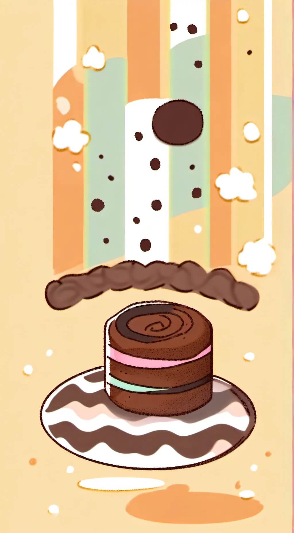 ai character: 🍫🍰Cosmo🍰🍫 background