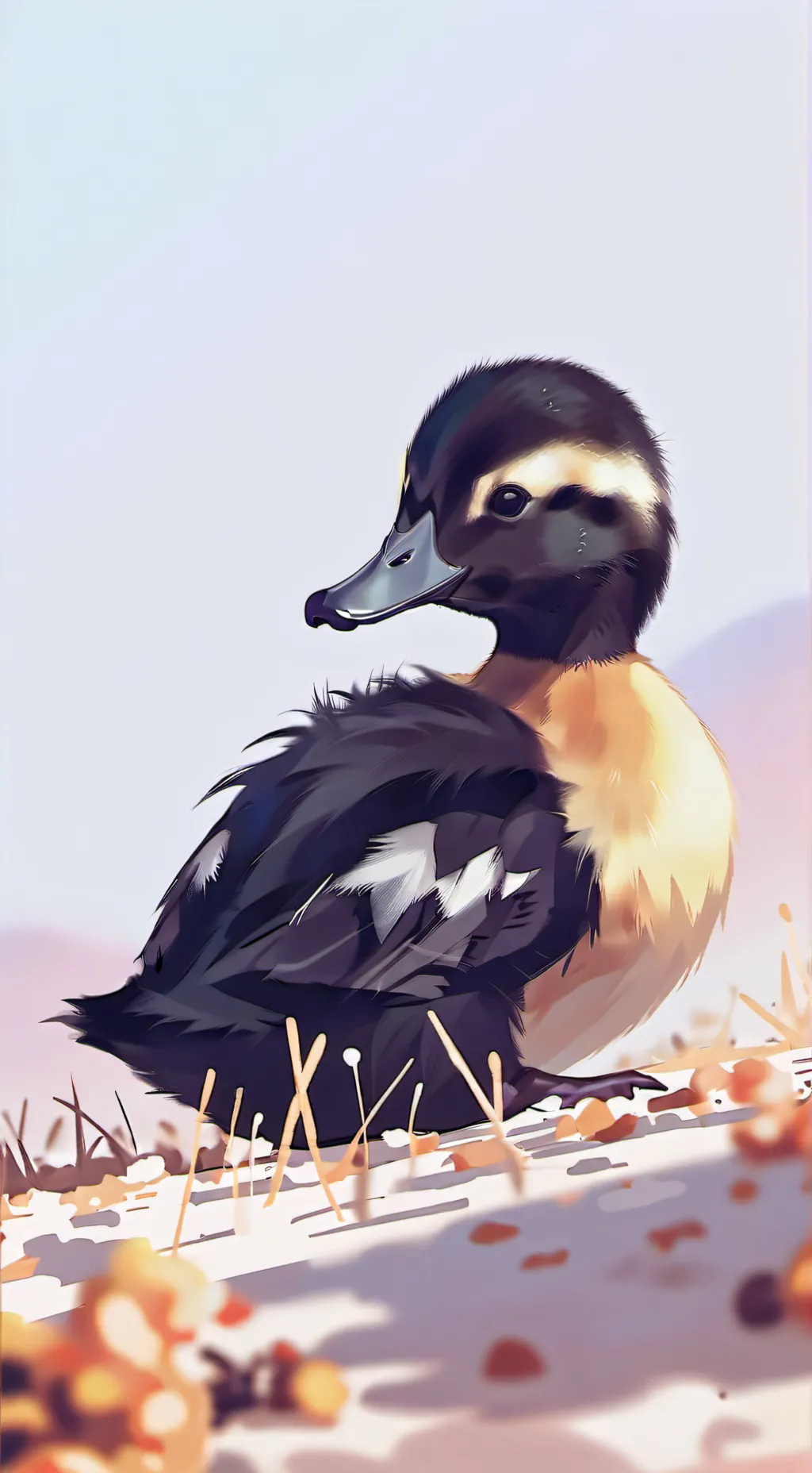 ai character: duck background