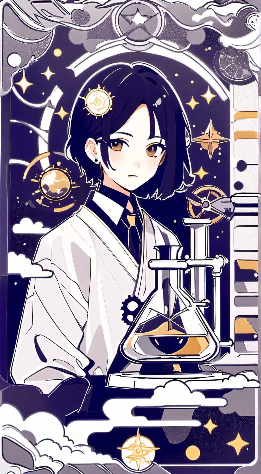ai character: Fpe science au background