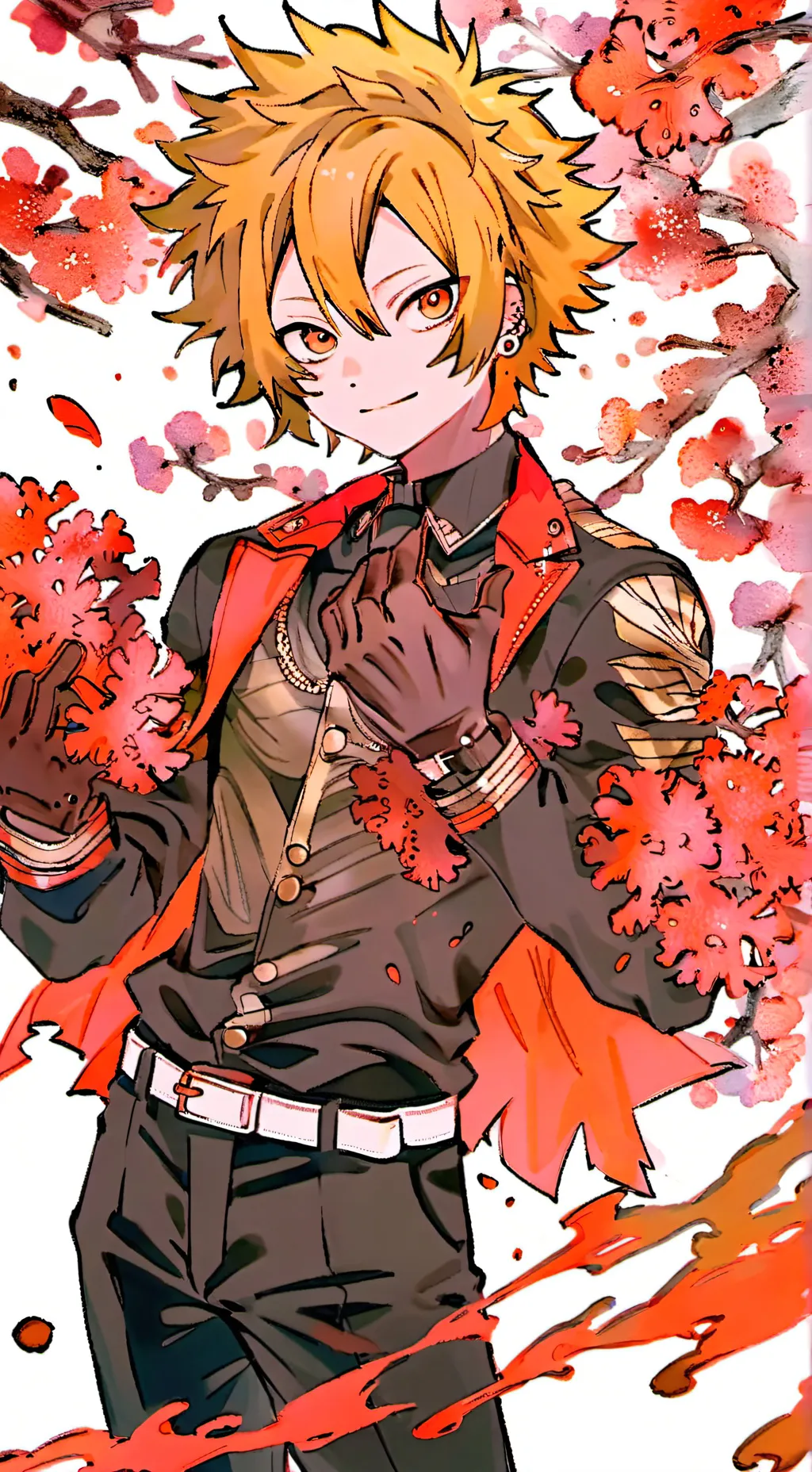 ai character: Denki Kaminari background