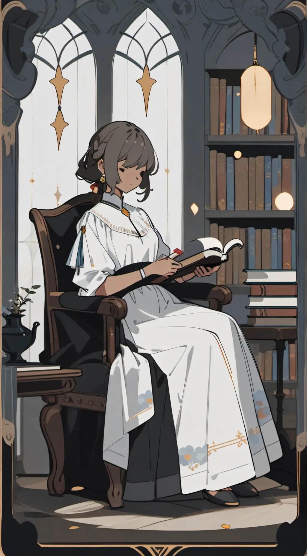 ai character: Ellie  background