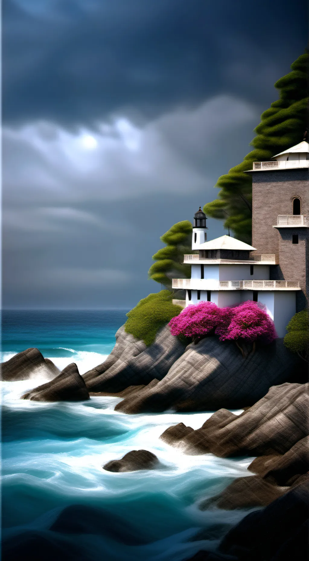 ai character: Beach house fun! background