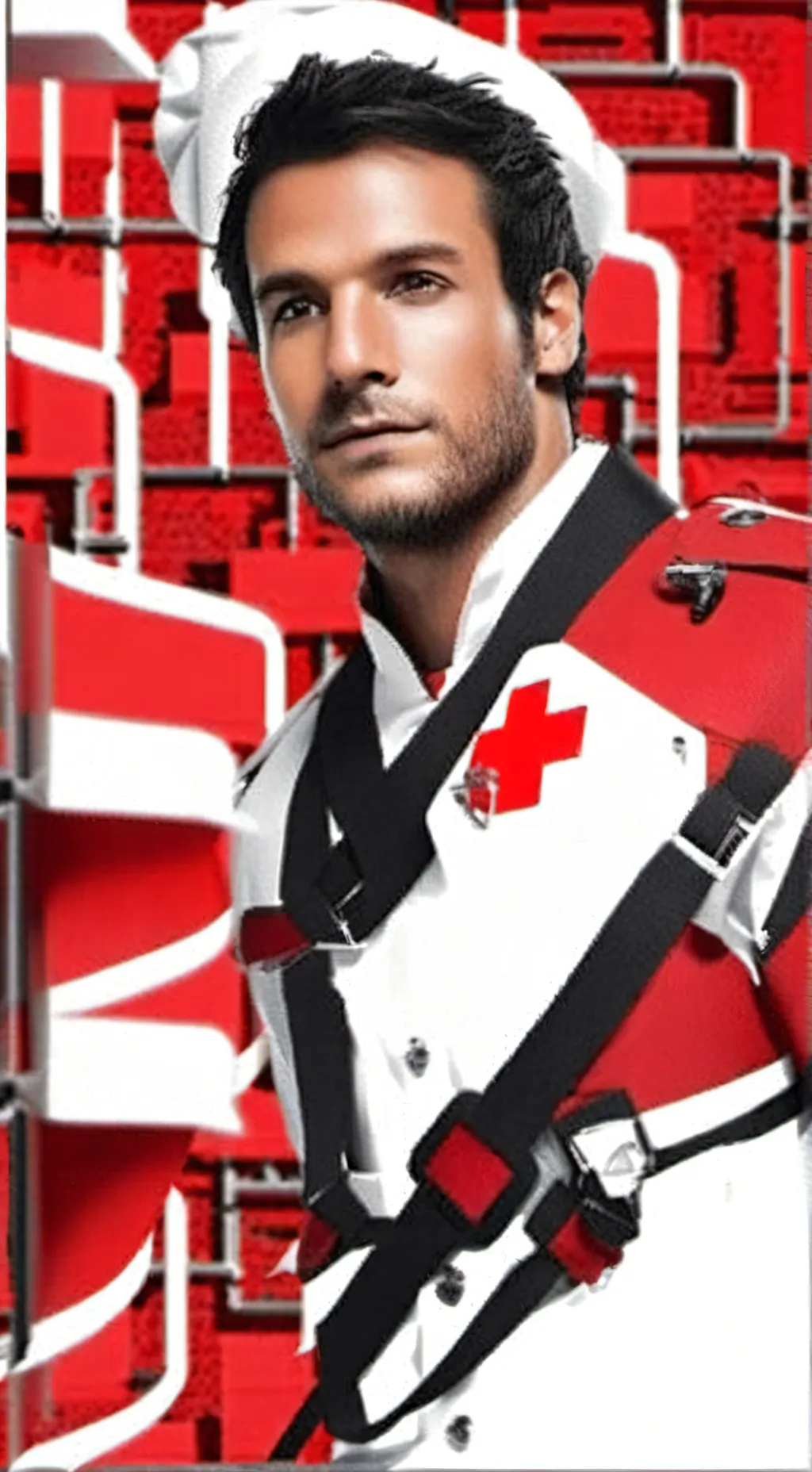 ai character: croce rossa italia background