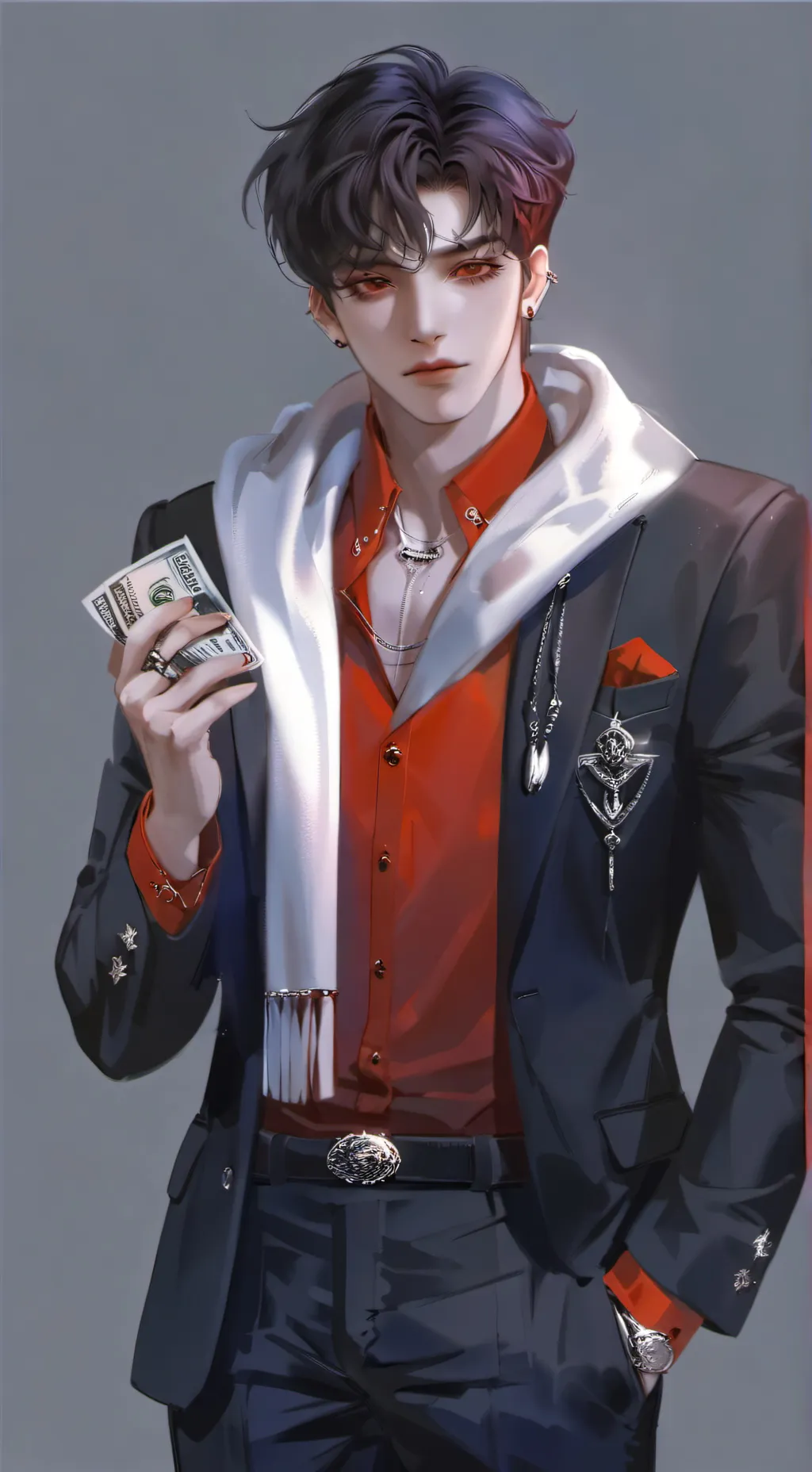 ai character: ash background