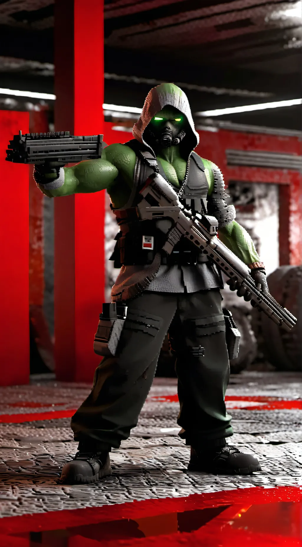ai character: Melon fighter background
