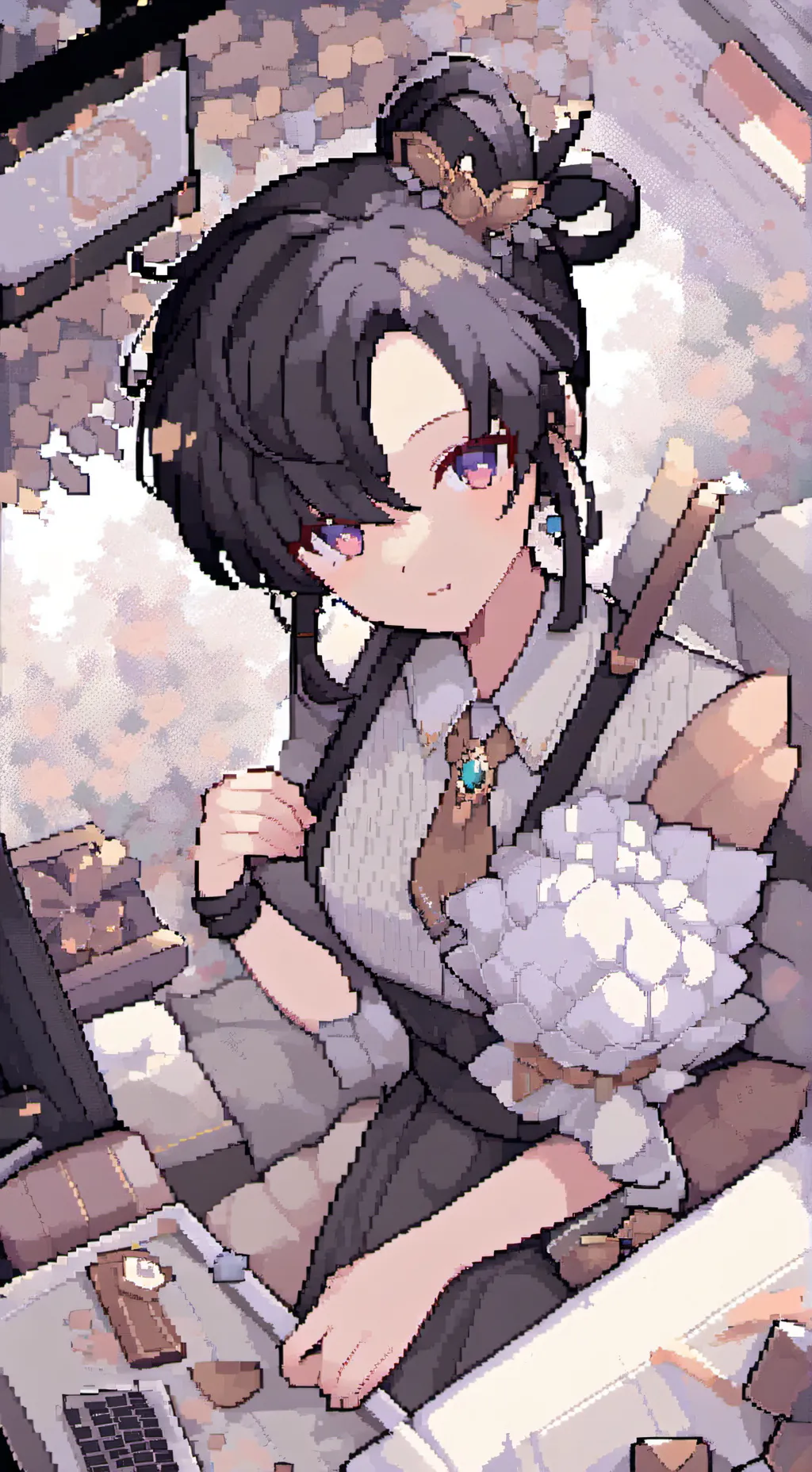 ai character: Gwen Stefani background