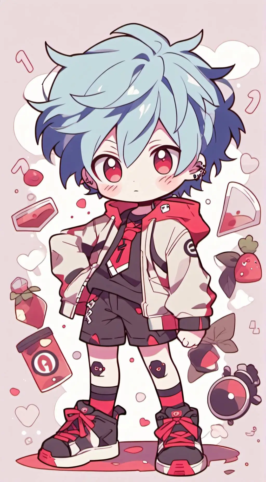 ai character: shigaraki chibi background