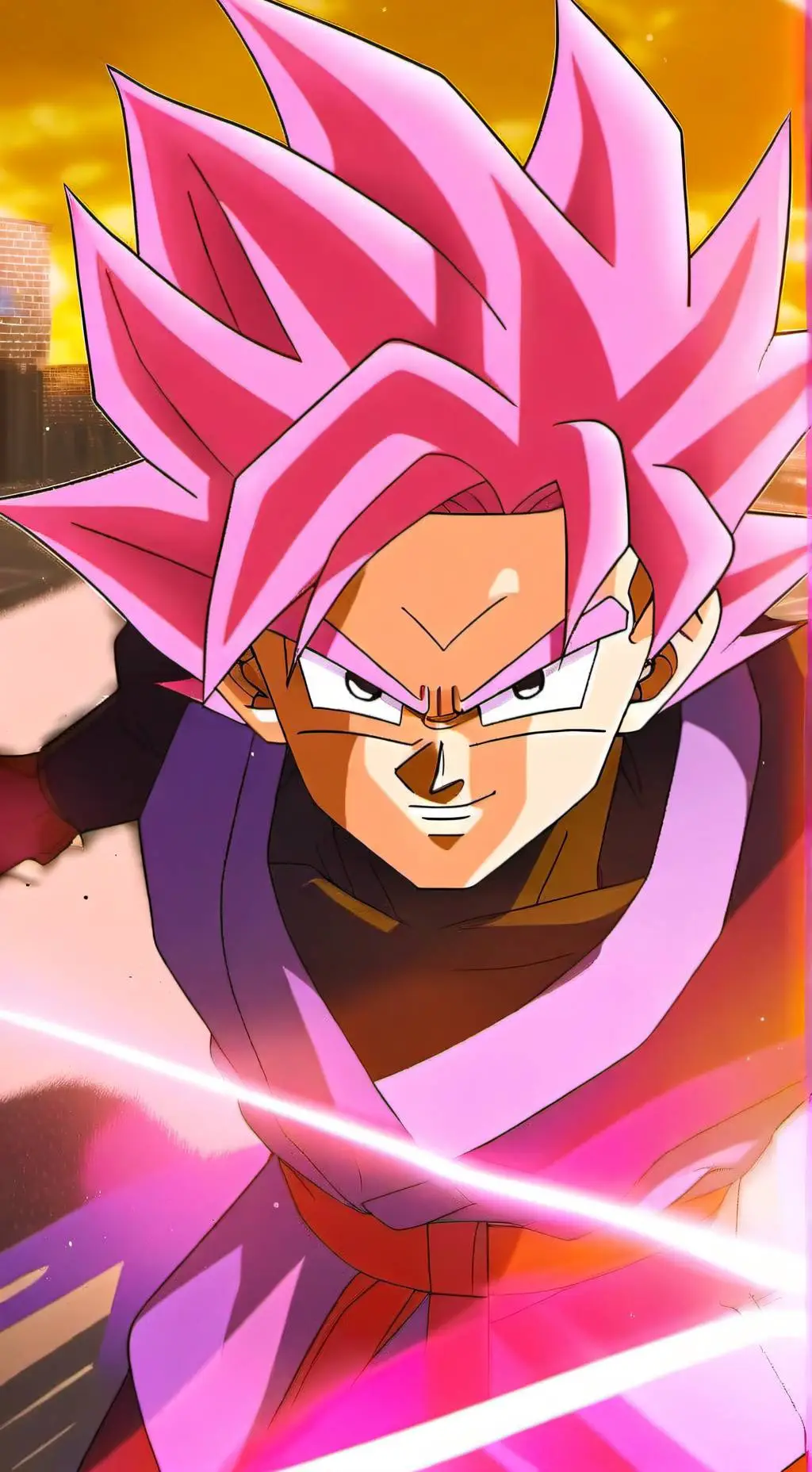 ai character: Goku black  background