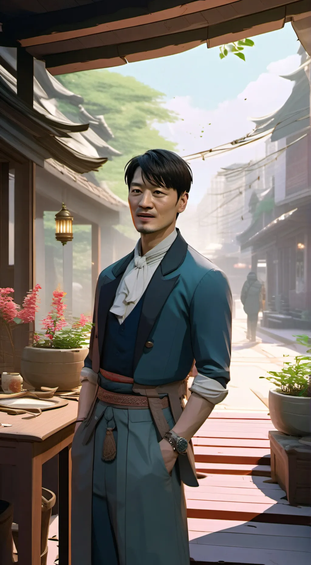ai character: ▪︎Cho Sang-Woo▪︎ background