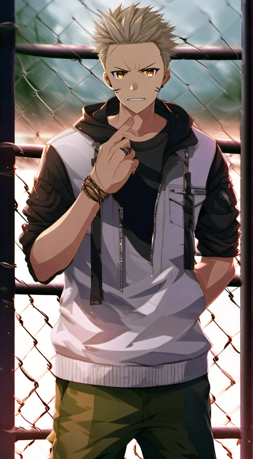 ai character: Umeji Kiziguchi background